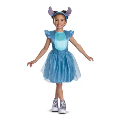 Stitch Klänning med diadem Utklädning XS (3-4 år) - Stitch -  Leksaksaffären