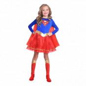 Supergirl Klassisk Barn Maskeraddräkt - X-Small