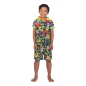 Svart Hawaiiset Barn Maskeraddräkt - Small