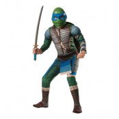 TMNT Leonardo med Muskler Deluxe Barn Maskeraddräkt - One size