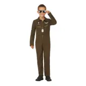 Top Gun Jumpsuit Barn Maskeraddräkt - Small