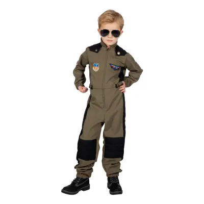 Top Pilot Barn Maskeraddräkt - Small