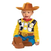 Toy Story Woody Deluxe Bebis Maskeraddräkt - 12-18 månader