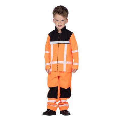 Vägarbetare Barn Maskeraddräkt - Small