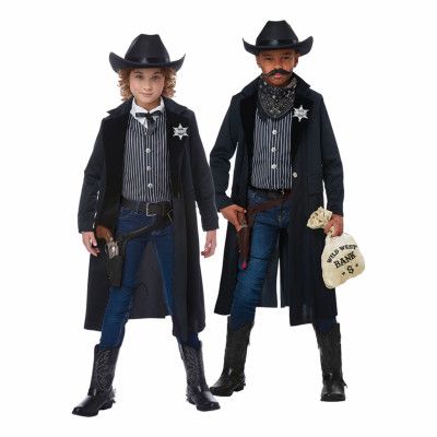 Vilda Västern Sheriff Barn Maskeraddräkt - Medium