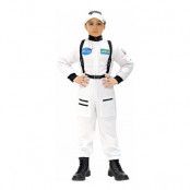 Vit Astronaut Barn Maskeraddräkt - X-Large