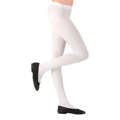 Vita Strumpbyxor för Barn - X-Small