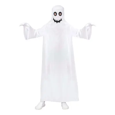 Vitt Spöke Barn Maskeraddräkt - X-Large