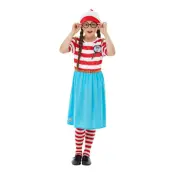 Where's Wally Wenda Deluxe Barn Maskeraddräkt - Small