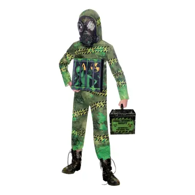 Zombie Alien Karantän Barn Maskeraddräkt - Medium