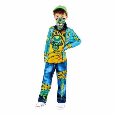 Zombie Gamer Barn Maskeraddräkt - Medium