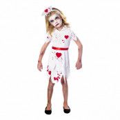 Zombie Sjuksköterska Barn Maskeraddräkt - Small