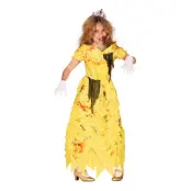 Zombieprinsessa Gul Barn Maskeraddräkt - Small