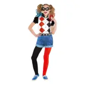 Harley Quinn Klassisk Barn Maskeraddräkt - Large