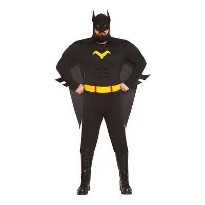 Superhjälte Svart Plus-size Maskeraddräkt - Plus-size