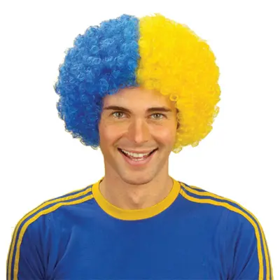 Afroperuk Blå/Gul - One size