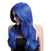 Khloe Peruk Neon Blå - One size