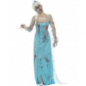 Zombie Elsa Inspirerad Damdräkt