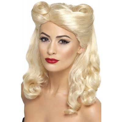 40-tals Pin Up Peruk Blond