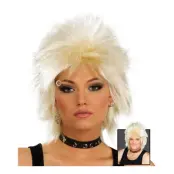80-tals Rockidol Blond Peruk - One size