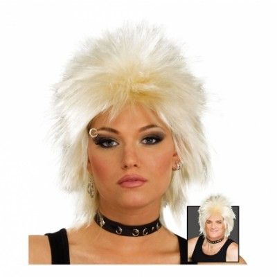 80-tals Rockidol Blond Peruk - One size
