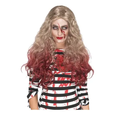 Blodig Zombie Blond Peruk - One size