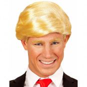 Blond Donald Trump-inspirerad Peruk