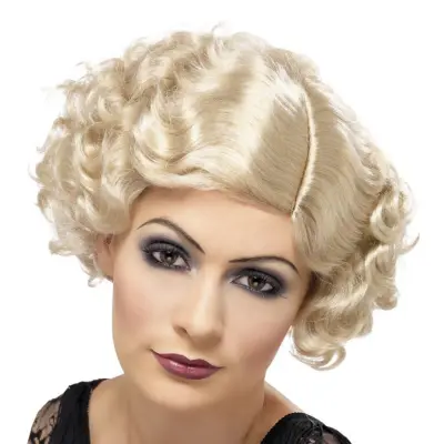 Flirty Flapper Blond Peruk - One size