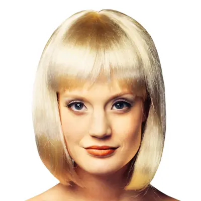 Girly Blond Peruk - One size