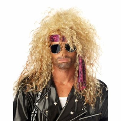Heavy Metal Rockare Peruk Blond - One size