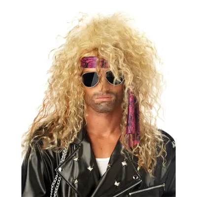 Heavy Metal Rockare Peruk Blond - One size