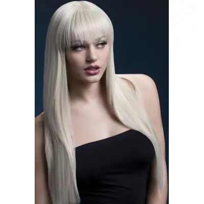 Jessica Peruk Med Lugg Blond 66cm