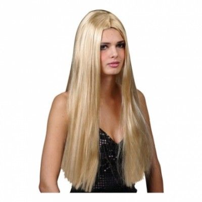 Lång Blond Peruk - One size