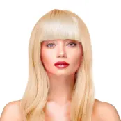 Peruk Långt Rakt Hår - Blond