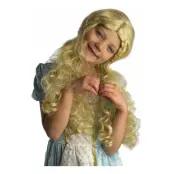 Sagoboksprinsessa Peruk Blond Barn Deluxe - One size