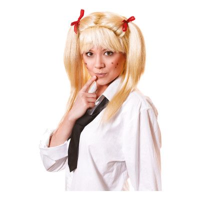 Skolflicka Blond Peruk - One size
