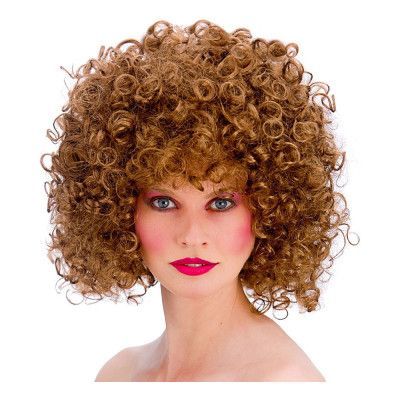 80-tals Permanent Brun Peruk - One size