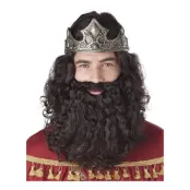 Biblisk Kung Perukset Brun - One size