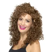 Boogie Babe Brun Peruk - One size