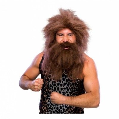 Grottman Brun Perukset - One size