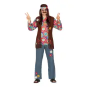 Hippie Maskeraddräkt - Large
