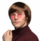 John Kort Brun Peruk - One size