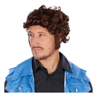 Raggare Brun Peruk - One size