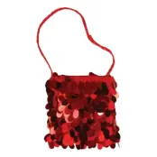 Röd Paljett Handväska