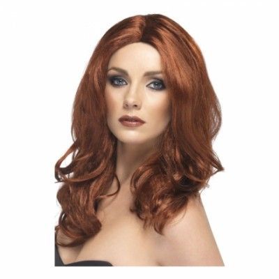 Superstar Rödbrun Peruk - One size