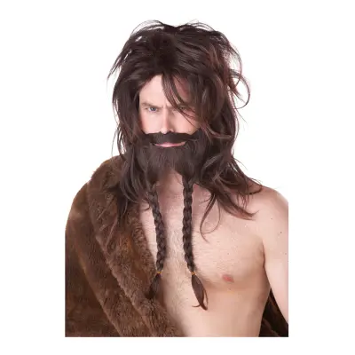 Viking Brun Perukset - One size