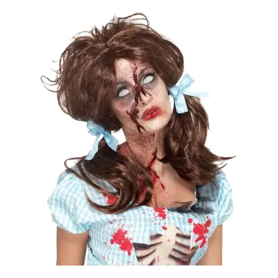 Zombie Countrytjej Brun Peruk - One size