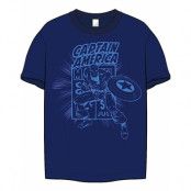 Blå Marvel’s Captain America Unisex T-shirt