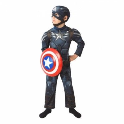 Captain America Deluxe Barn Maskeraddräkt