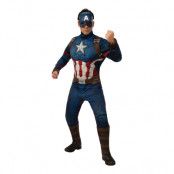 Captain America Deluxe Maskeraddräkt - Standard
